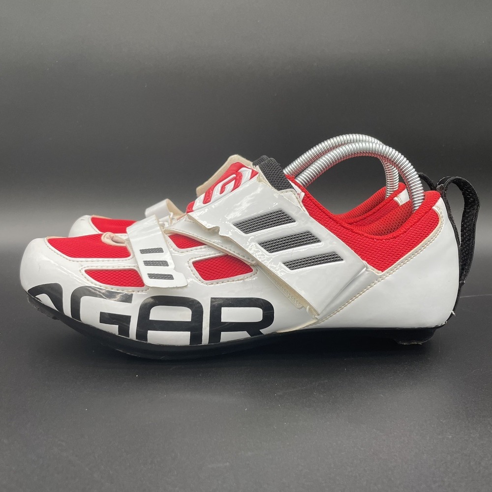 Garneau Men's 14 Tri Evo Cycling Shoes in White/Red EU 42 US 8.5